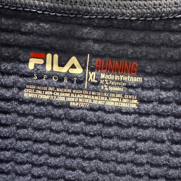 FILA Sport Running Pullover Zipper Neck Sweater- size XL - Picture 5 of 8